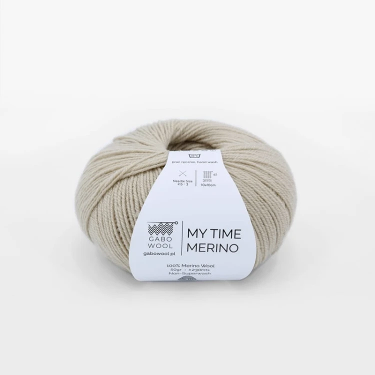 Włóczka Gabo Wool My Time Merino 9402 / beż