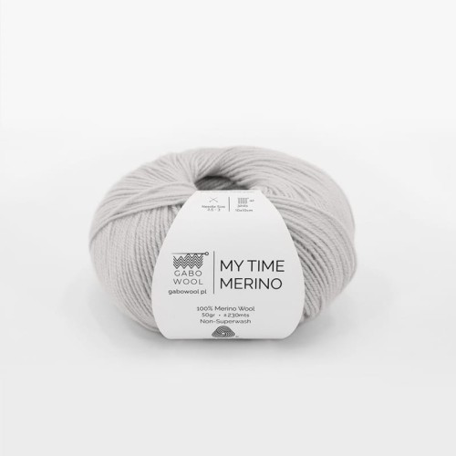 Włóczka Gabo Wool My Time Merino 9571 / popiel