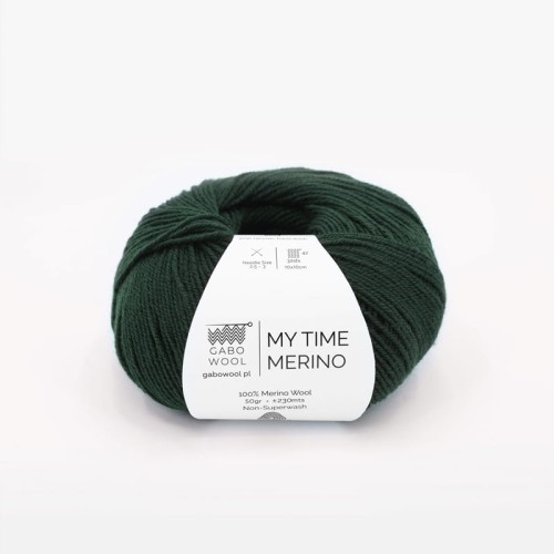 Włóczka Gabo Wool My Time Merino 958 / leśna zieleń