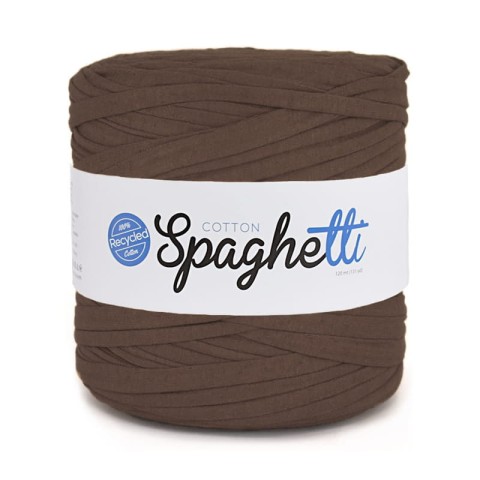 T-shirt Yarn Cotton Spaghetti / brąz