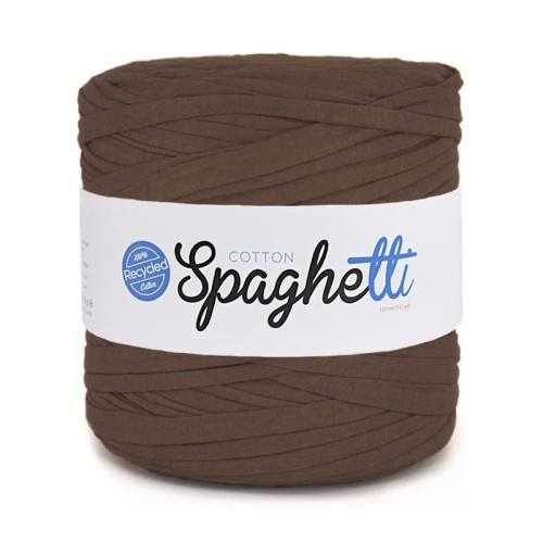 T-shirt Yarn Cotton Spaghetti / brąz
