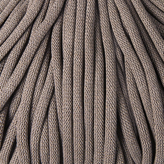 Sznurek pleciony bawełniany Bobbiny Jumbo / Kawowy / Coffee / 9mm / 100m