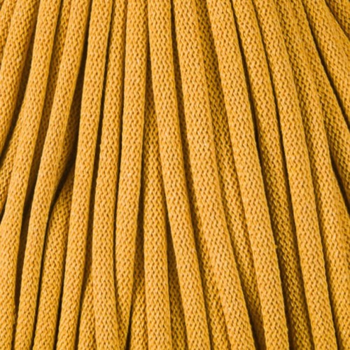 Sznurek pleciony bawełniany Bobbiny Jumbo / Musztardowy / Mustard / 9mm / 100m