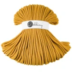 Sznurek pleciony bawełniany Bobbiny Jumbo / Musztardowy / Mustard / 9mm / 100m