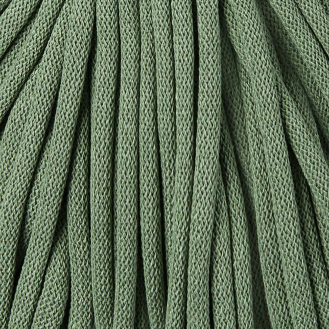 Sznurek pleciony bawełniany Bobbiny Jumbo / Szałwia / Eucalyptus Green / 9mm / 100m