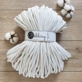 Sznurek pleciony bawełniany Bobbiny Jumbo / Złamana biel / Off white / 9mm / 100m