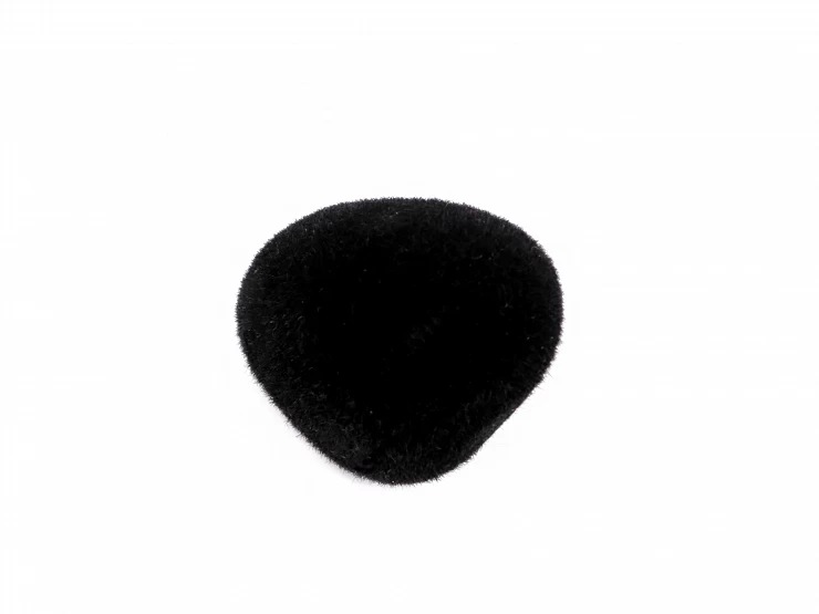 Nos aksamitny do maskotek / 20 x 25 mm /czerń /5 szt.