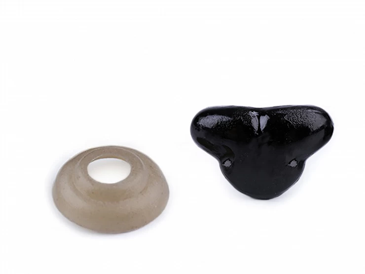 Nos plastikowy do maskotek /11 x 17 mm / czerń / 5 szt.