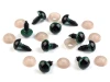 Oczy do maskotek / 12 mm / zielono-czarne / 10 szt / 740679