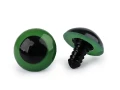 Oczy do maskotek / 20 mm / zielono-czarne / 4 szt / 790789