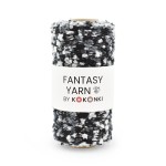 Nić fantazyjna FANTASY YARN by KOKONKI / bąble szaro-szare / szpulka ~ 400 m
