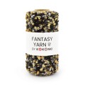 Nić fantazyjna FANTASY YARN by KOKONKI / bąble szary-beż / szpulka ~ 400 m