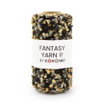 Nić fantazyjna FANTASY YARN by KOKONKI / bąble szary-beż / szpulka ~ 400 m