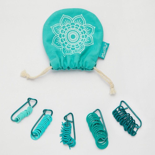 Znaczniki oczek KnitPro Mindful / kółka, agrafki, ślimaki / 100 sztuk