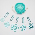 Znaczniki oczek KnitPro Mindful / kółka, agrafki, ślimaki / 100 sztuk
