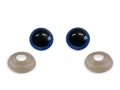 Oczy do maskotek / 12 mm / aniebiesko-czarne / 10 szt / 740679