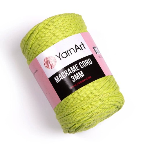 Sznurek YarnArt Macrame Cord 3mm 755 / zielone jabłuszko