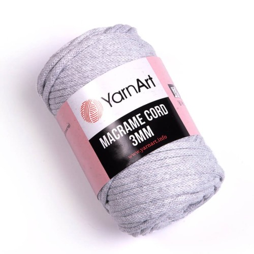 Sznurek YarnArt Macrame Cord 3mm 756 / jasny szary