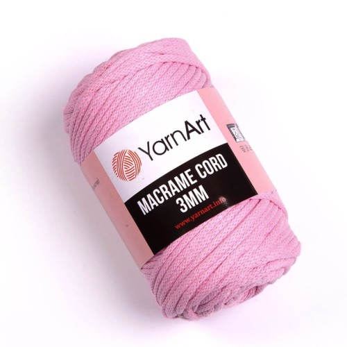 Sznurek YarnArt Macrame Cord 3mm 762 / róż