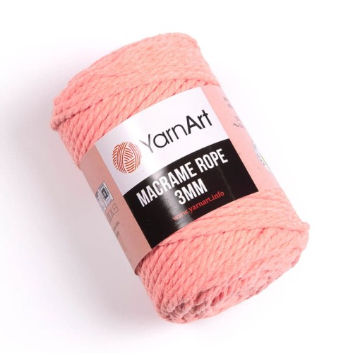 Sznurek YarnArt Macrame Rope 3mm 767 / łososiowy