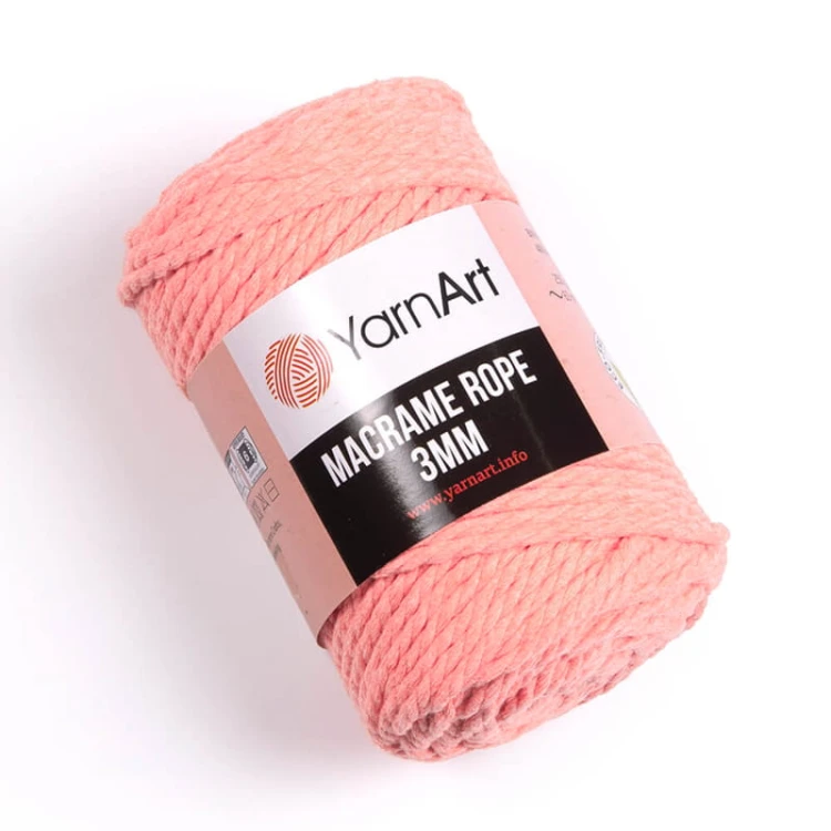 Sznurek YarnArt Macrame Rope 3mm 767 / łososiowy