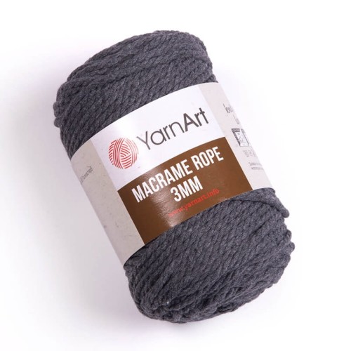 Sznurek YarnArt Macrame Rope 3mm 758 / grafit