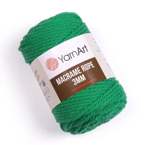 Sznurek YarnArt Macrame Rope 3mm 759 / zieleń