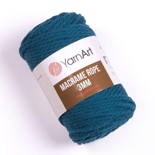 Sznurek YarnArt Macrame Rope 3mm 789 / petrol