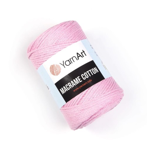 Sznurek YarnArt Macrame Cotton 2mm 762 / jasny róż