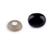 Nos plastikowy / oczy do maskotek / 13 x 16 mm / czerń / 5 szt / 780850