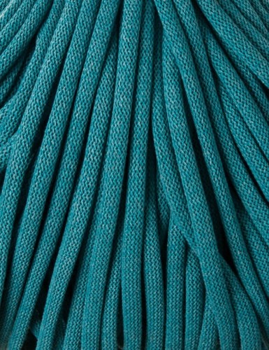 Sznurek pleciony bawełniany Bobbiny Jumbo / Morski / Teal / 9mm / 100m