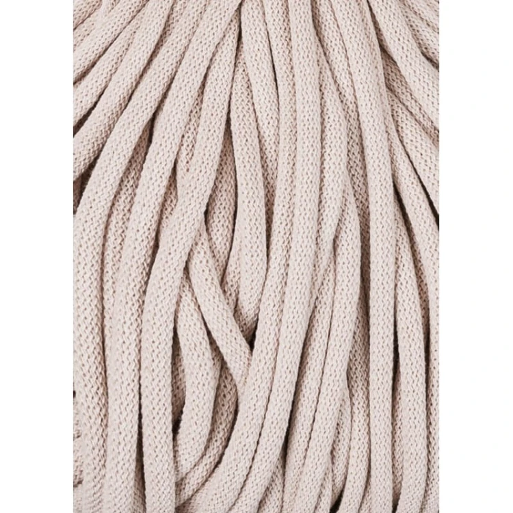 Sznurek pleciony bawełniany Bobbiny Jumbo / Cielisty / Nude / 9mm / 100m