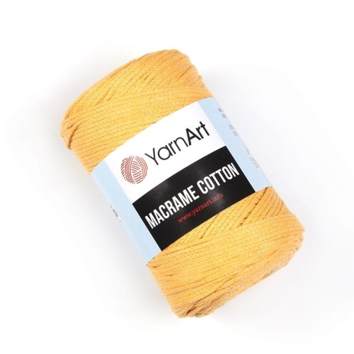 Sznurek YarnArt Macrame Cotton 2mm 764 / żółty