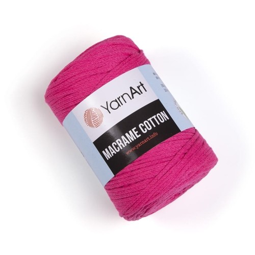 Sznurek YarnArt Macrame Cotton 2mm 803 / ultra róż