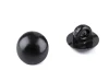 Guziki / oczy do maskotek przyszywane / 7 mm /  czarne  / 50 szt / 120545