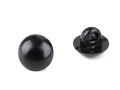 Guziki / oczy do maskotek przyszywane / 7 mm /  czarne  / 50 szt / 120545