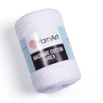 Sznurek YarnArt Macrame Cotton Lurex 2mm 721 / biel z nicią opalizującą