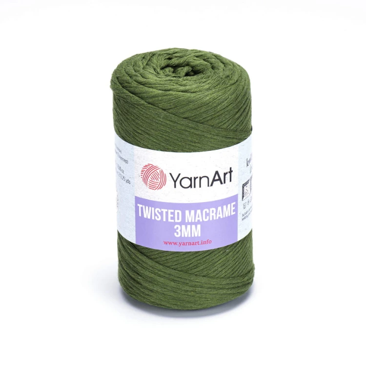 Sznurek YarnArt Twisted Macrame 3mm 787 / paproć