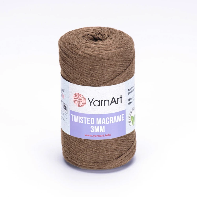 Sznurek YarnArt Twisted Macrame 3mm 769 / jasny brąz