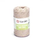 Sznurek YarnArt Twisted Macrame Lurex 3mm 753 / zimny beż + złoto 