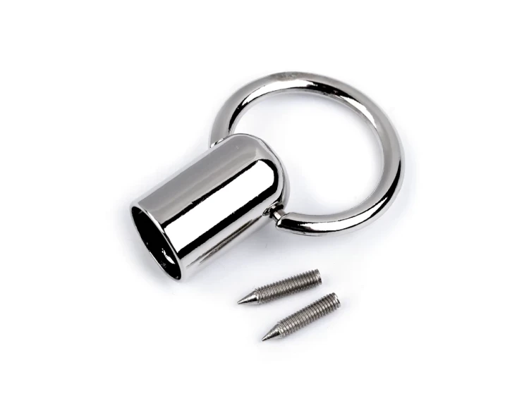 Zakończenie z kółkiem do rączki / Ø13mm / nikiel / 630499
