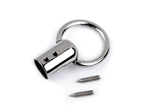 Zakończenie z kółkiem do rączki / Ø13mm / nikiel / 630499