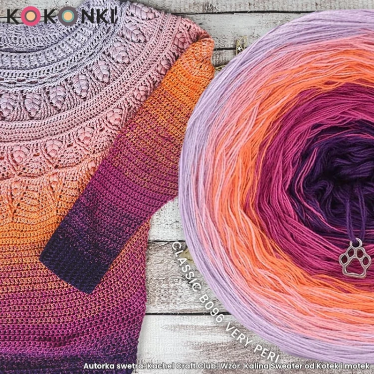 Autorka: Kachel Craft Club; Wzór: Kalina Kokonek; Classic B096 Very Peri