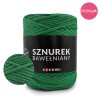 PREMIUM sznurek bawełniany by KOKONKI 5mm / rolka 100m / absynt