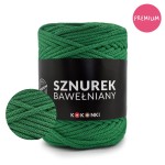 PREMIUM sznurek bawełniany by KOKONKI 5mm / rolka 100m / 570 absynt