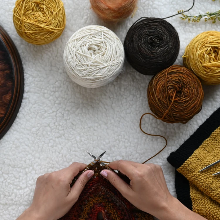 Druty z żyłką KnitPro Nova cubics - metalowe
