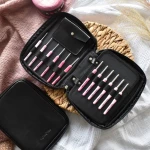 Etui na szydełka / KOKONKI Accessories / skóra / czerń