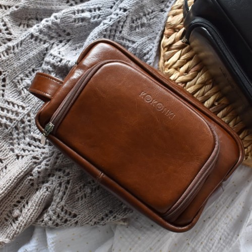Organizer / KOKONKI Accessories / skóra / karmel