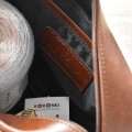 Organizer / KOKONKI Accessories / skóra / karmel