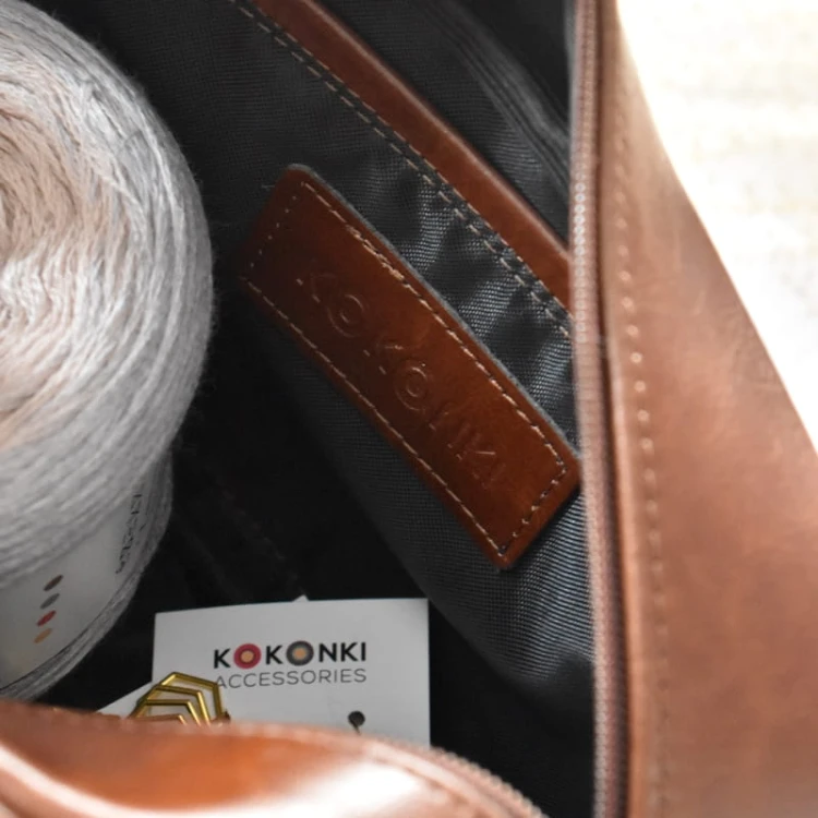 Organizer / KOKONKI Accessories / skóra / karmel